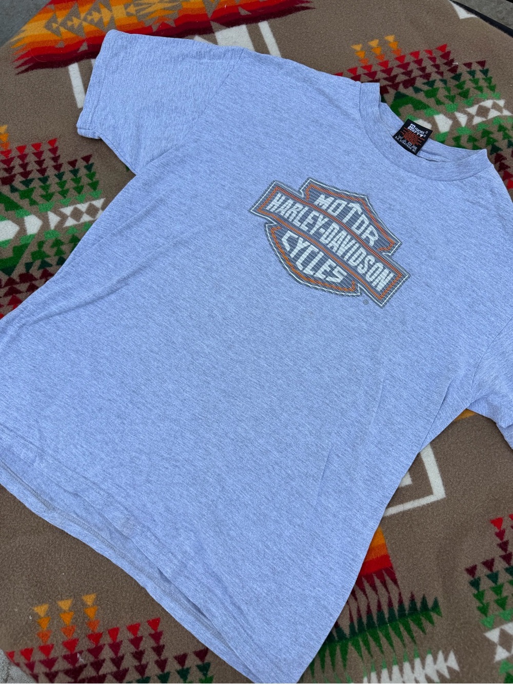 Vintage Harley-Davidson Gray Logo Tee